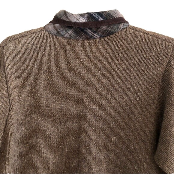 Victoria Jones Ramie Wool Cardigan Womens Sz M VTG Embroidered Patchwork Winter - Picture 5 of 16